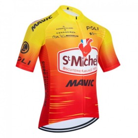 Wielershirt 2024 St. Michel-Auber93 Rood